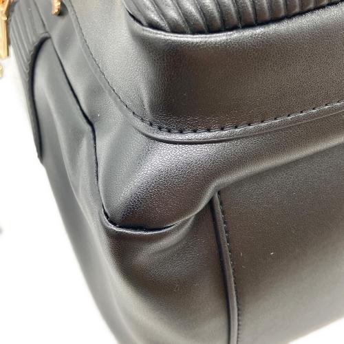 M U SPORTS (エムユースポーツ) デュアルレザービジューロイヤルバックパック 703U2058 ブラック
