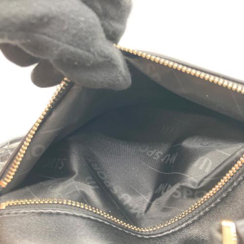 M U SPORTS (エムユースポーツ) デュアルレザービジューロイヤルバックパック 703U2058 ブラック