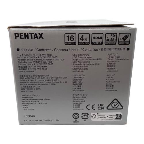 PENTAX (ペンタックス) コンパクトデジタルカメラ WG-1000