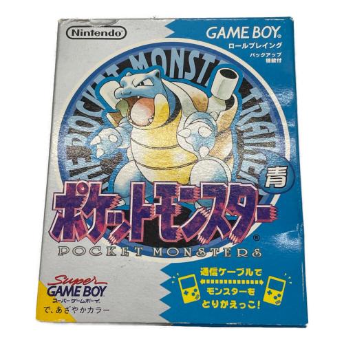 Nintendo (ニンテンドー) ポケットモンスター 青 ゲームボーイ用ソフト バックアップバッテリー残量保証無 -