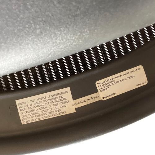 Herman Miller (ハーマンミラー) アーロンチェア ポスチャーフィット 141 ブラック