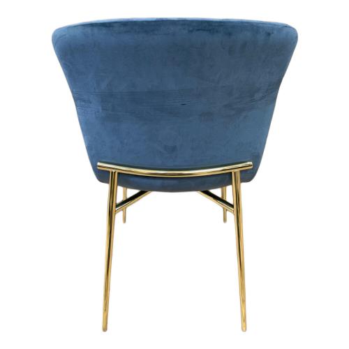 CALLIGARIS (カリガリス) ダイニングチェアー CS1885-A 脚カラー Ｐ175ブラス オーシャンブルー LOVE