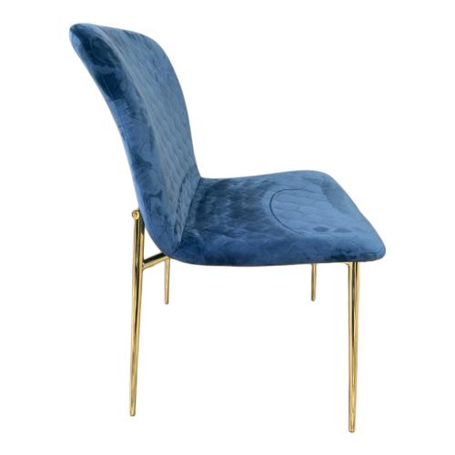 CALLIGARIS (カリガリス) ダイニングチェアー CS1885-A 脚カラー Ｐ175ブラス オーシャンブルー LOVE
