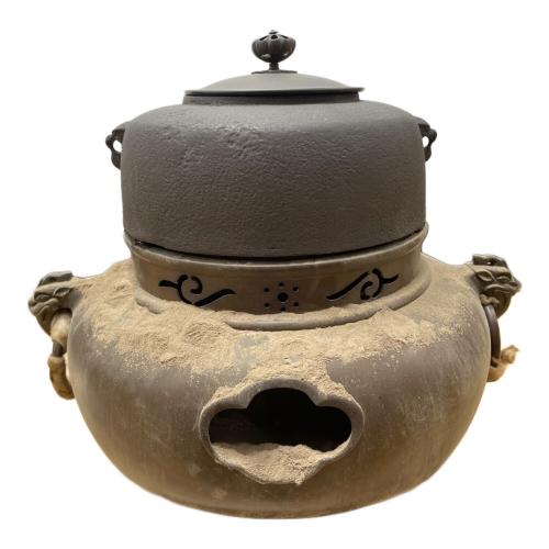 畠春斎・一ノ瀬宗辰作 茶釜 共箱付