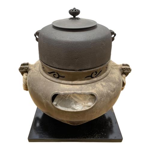 畠春斎・一ノ瀬宗辰作 茶釜 共箱付