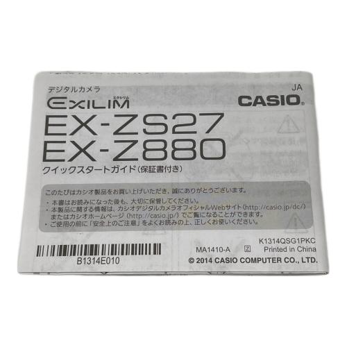 CASIO (カシオ) コンパクトデジタルカメラ EXILIM EX-ZS27