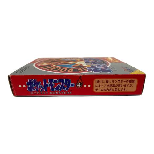 任天堂　ポケットモンスター赤 ゲームボーイ用ソフト 初期ロット後期22A