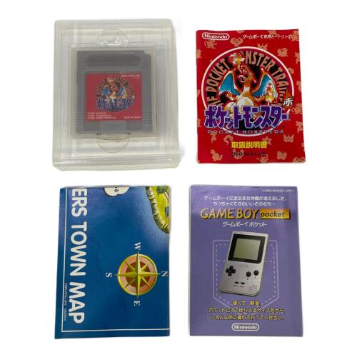 任天堂　ポケットモンスター赤 ゲームボーイ用ソフト 初期ロット後期22A