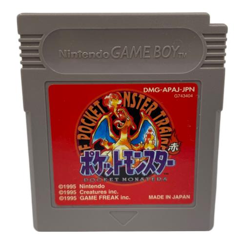 任天堂　ポケットモンスター赤 ゲームボーイ用ソフト 初期ロット後期22A