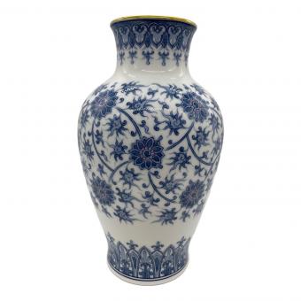大倉陶園 (オオクラトウエン) 花瓶 呉須唐草 高さ約27.5cm