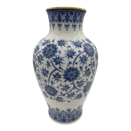 大倉陶園 (オオクラトウエン) 花瓶 呉須唐草 高さ約27.5cm