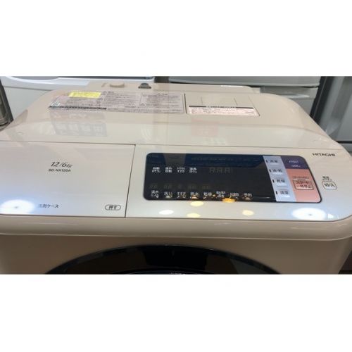 HITACHI (ヒタチ) ドラム式洗濯乾燥機 12.0kg 6.0kg BD-NX120AL 2016年製 50Hz／60Hz