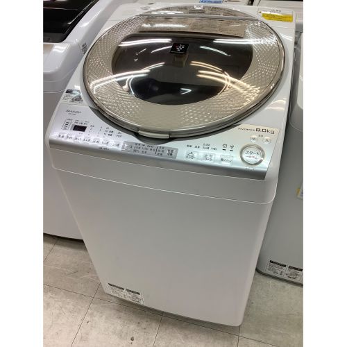 SHARP (シャープ) 縦型洗濯乾燥機 8.0kg 4.5kg ES-TX8B 2017年製 85L 