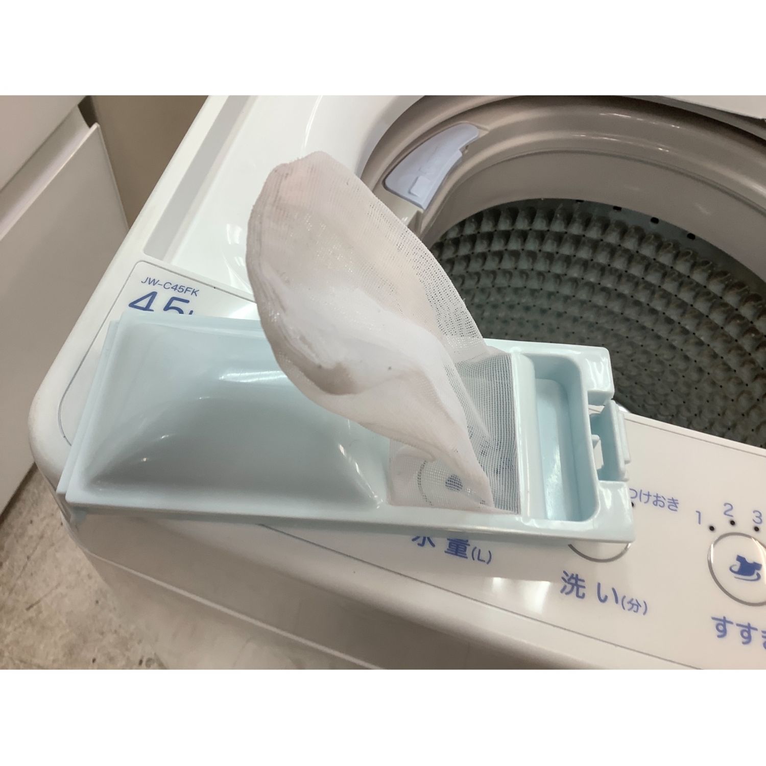 Haier (ハイアール) 全自動洗濯機 4.5kg JW-C45FK 2019年製 50Hz／60Hz ...