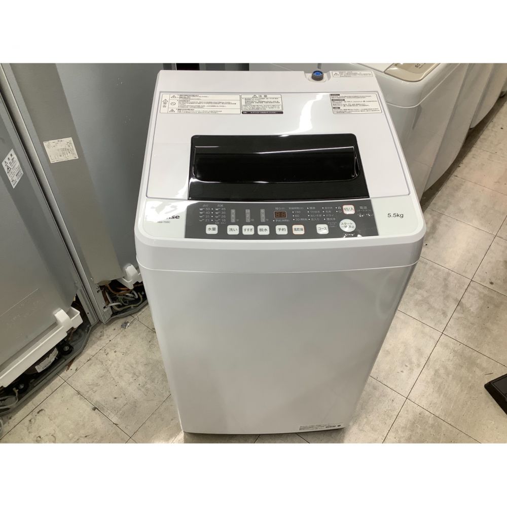ハイセンス 全自動洗濯機 5.5kg HW-T55C 程度A(ほとんど使用感が 