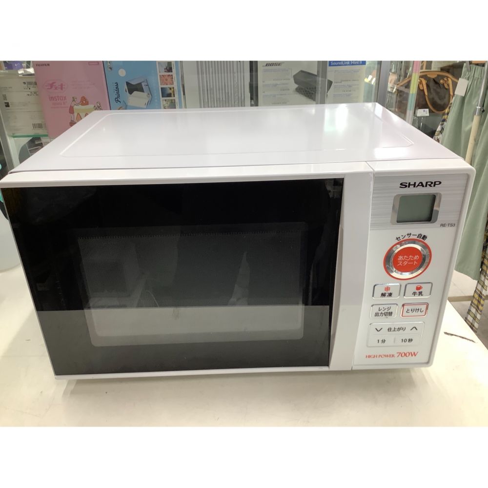 J4195  SHARP　シャープ　電子レンジ　RE-TS3-W5　2018年製  クリーニング済み 　【リユースのサカイ柏店】 J4195 SHARP シャープ 電子レンジ RE-TS3-W5 2018年製 クリーニング
