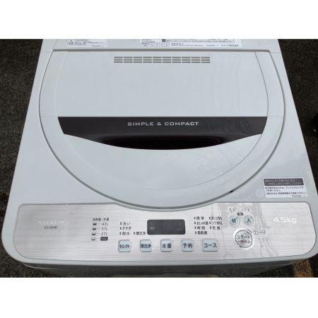 S130 SHARP 4.5kg洗濯機 ES-GE4B-C 2018 Amazon.co.jp: シャープ SHARP 全自動洗濯機 ステンレス槽 4.5kg