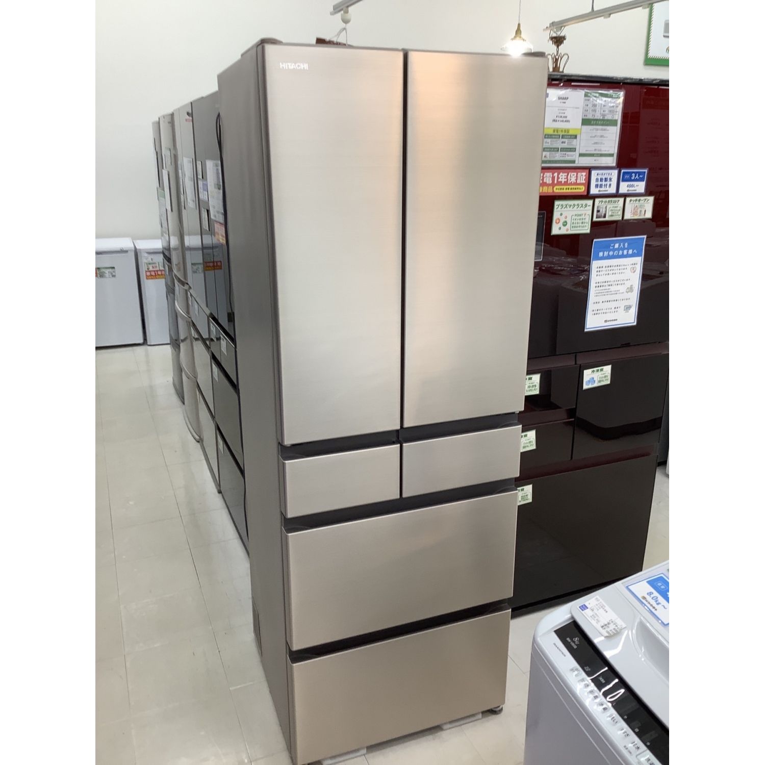 HITACHI (ヒタチ) 6ドア冷蔵庫 R-H48N 2020年製 475L 120L 
