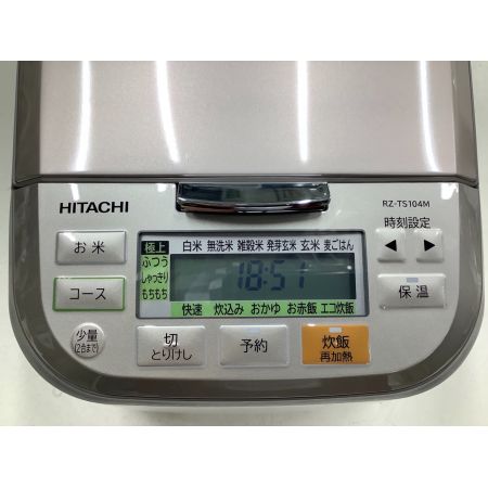 HITACHI (ヒタチ) 圧力IH炊飯ジャー RZ-TS104M W 5.5合(1.0L) アウトレット品
