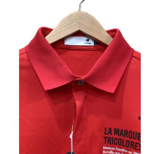 le coq sportif GOLF (ルコック スポルティフ ゴルフ) ゴルフウェア(トップス) メンズ SIZE XL レッド ポロシャツ