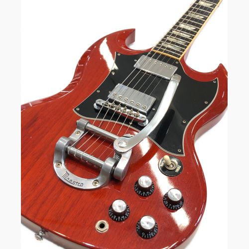 激安価格Gibson ギブソン SG エレキギター MAESTRO製ビグスビータイプ搭載 シリアルNo.90839584 黒系 1999年Made in U.S.A.★現状品 ギブソン