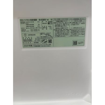 HITACHI (ヒタチ) 3ドア冷蔵庫 R-V32KV 2020年製 315L 66L 程度B(軽度の使用感) クリーニング済