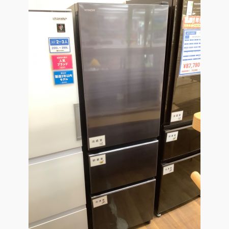 HITACHI (ヒタチ) 3ドア冷蔵庫 ヘコミ・側面キズ有 R-V32KV 2019年製 315L クリーニング済