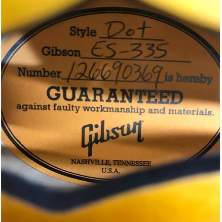 GIBSON (ギブソン) エレアコギター  Bigsby跡 コンデンサオレンジドロップ ES-335 DOT P-90