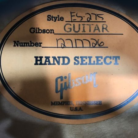 GIBSON (ギブソン) エレアコギター 12717726 HS18CO3NH1 ブルー フィギュア ES-275 2013年製