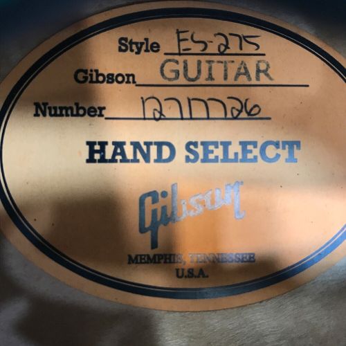 GIBSON (ギブソン) エレアコギター 12717726 HS18CO3NH1 ブルー フィギュア ES-275 2013年製