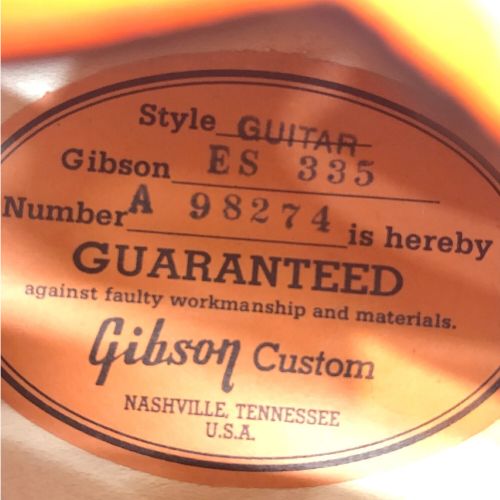 GIBSON (ギブソン) エレキギター  HC1959 ES-335 A98274