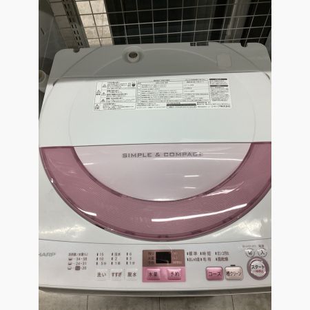 SHARP (シャープ) 全自動洗濯機 6.0kg ES-GE6A 2017年製 清掃【未実施】