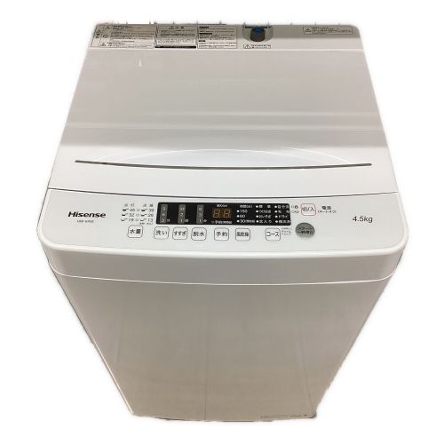 Hisense (ハイセンス) 全自動洗濯機 4.5kg HW-K45E 2022年製