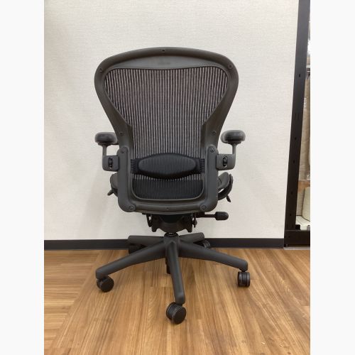 Herman Miller (ハーマンミラー) ワークチェアー ブラック AE123AWBAJG1BBFP3D01 アーロンチェア Bサイズ フル装備 ランバーサポート