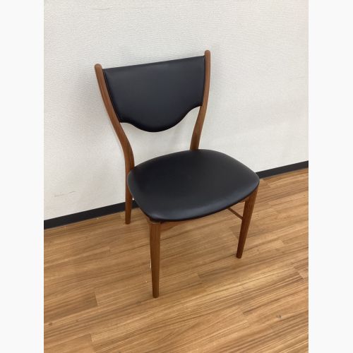 OneCollection (ワンコレクション) ダイニングチェアー ブラック×ブラウン 北欧デザイン ウォールナット×レザー 46 Chair Finn Juhl