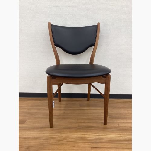 OneCollection (ワンコレクション) ダイニングチェアー ブラック×ブラウン 北欧デザイン ウォールナット×レザー 46 Chair Finn Juhl