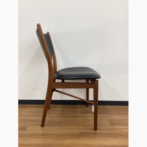 OneCollection (ワンコレクション) ダイニングチェアー ブラック×ブラウン 北欧デザイン ウォールナット×レザー 46 Chair Finn Juhl