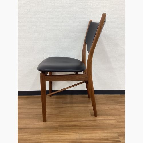 OneCollection (ワンコレクション) ダイニングチェアー ブラック×ブラウン 北欧デザイン ウォールナット×レザー 46 Chair Finn Juhl