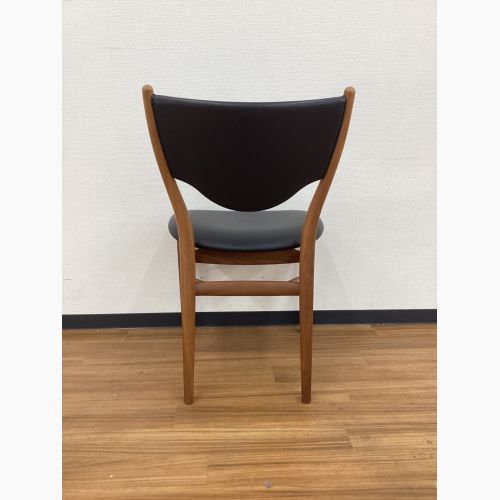 OneCollection (ワンコレクション) ダイニングチェアー ブラック×ブラウン 北欧デザイン ウォールナット×レザー 46 Chair Finn Juhl