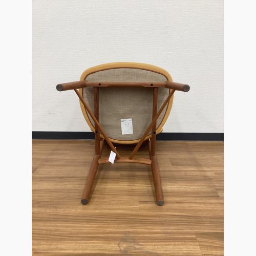 OneCollection (ワンコレクション) ダイニングチェアー オレンジ×ブラウン デンマーク製 北欧デザイン レザー×チーク 108 Chair FINN JUHL