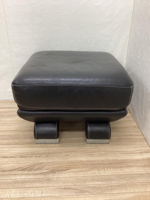 大塚家具(IDC) (オオツカカグ) オットマン ブラック 総革