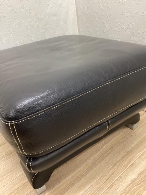 大塚家具(IDC) (オオツカカグ) オットマン ブラック 総革