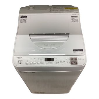 SHARP (シャープ) 縦型洗濯乾燥機 5.0kg ES-TX5F 2022年製 クリーニング済