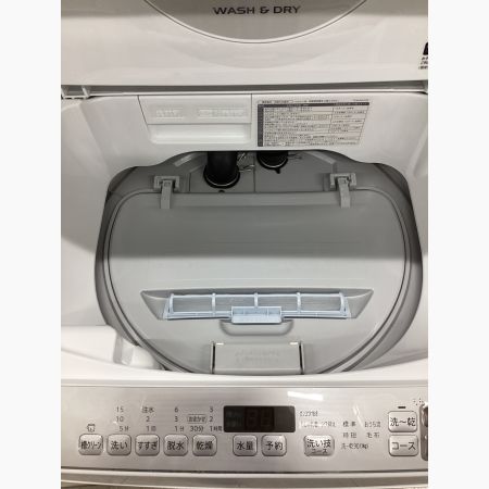 SHARP (シャープ) 縦型洗濯乾燥機 5.0kg ES-TX5F 2022年製 クリーニング済