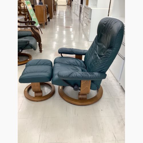 Ekornes (エコーネス) リクライニングチェアー ネイビー 1人掛け ストレスレスチェア