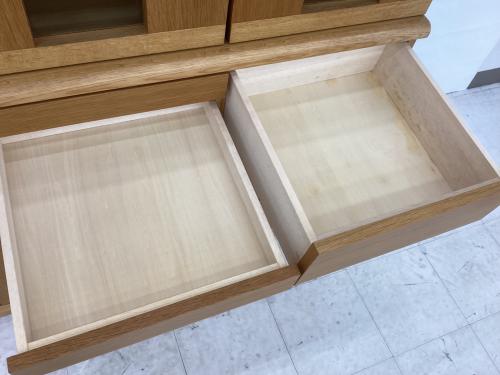 上坂木材 (ウエサカモクザイ) 食器棚 ナチュラル 3枚扉