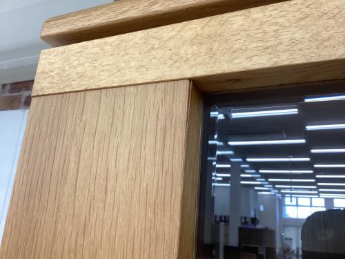 上坂木材 (ウエサカモクザイ) 食器棚 ナチュラル 3枚扉