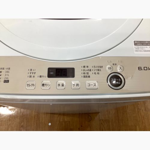 SHARP (シャープ) 全自動洗濯機 6.0kg ES-GE6G 2022年製