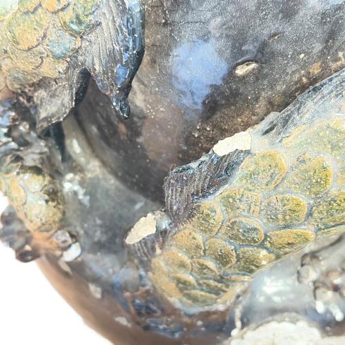 アンティーク壺(龍） 欠け有