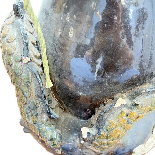 アンティーク壺(龍） 欠け有